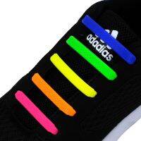 16Pcs/Set Silicone Elastic Shoelaces Special No Tie Shoelace Lacing Kids Adult Sneakers Quick Shoe Lace Rubber Zapatillas