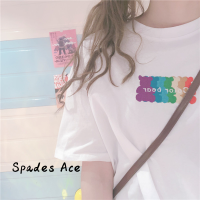 Spades Ace เสื้อครอป เสื้อยืด ชุดเซ็ทผู้หญิง แฟชั่น สไตล์ ทันสมัย ล้ำสมัย A99J586 38Z230921