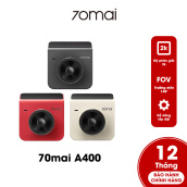Camera hành trình xe hơi Xiaomi 70mai Dash Cam A400 độ phân giải 2K bản quốc tế, bảo hành 12 tháng