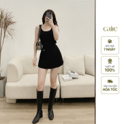 Quần váy phối cúc must have thời trang nữ Calie House Q3