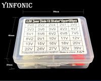 【LZ】☢△❀  30 values x10pcs 0.5W 1/2W Glass Zener Diode kit box 2V0-39V