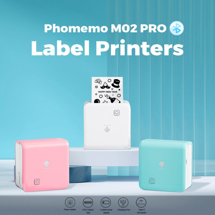 Phomemo Mini Printer - M02 Portable Handheld Wireless Printer