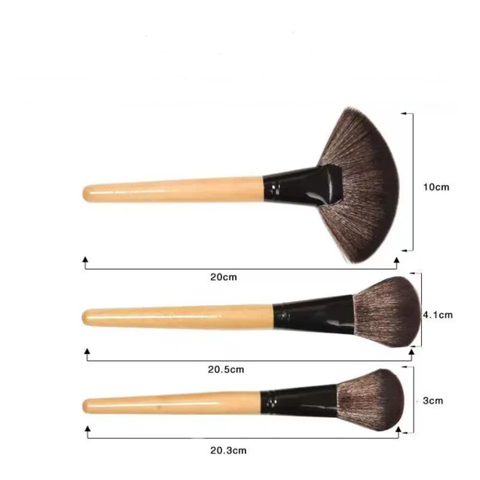 Makeup Brushes 24 PCS Makeup Brush Set Kabuki Foundation Blending Brush Kit  Bag