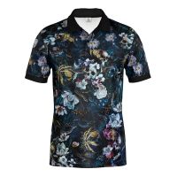 （ALL IN STOCK）  New Animal Hip hop Rock Portrait Print Polo POLO shirt Ancient Style Mens Short Sleeve Fashion Summer Casual Mens Button Up POLO shirt   (FREE NICK NAME LOGO)