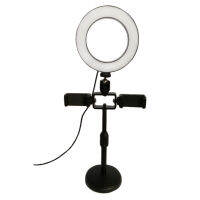 Live Fill Light with Dual Bracket Desktop Small Multi-Function Aperture Lights