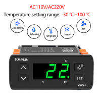 AC110-220V Digital Thermostat Thermoregulator อุณหภูมิควบคุมตู้เย็นละลายน้ำแข็งนาฬิกาปลุกควบคุมความร้อน Dual NTC Sensor-Shop5779273 Store