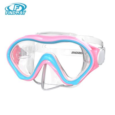 【YF】◑✇  Children Glasses Adjustable Large Frame 180° Wide Vision Anti-Fog UV Protection Swim Diving-goggles Kids