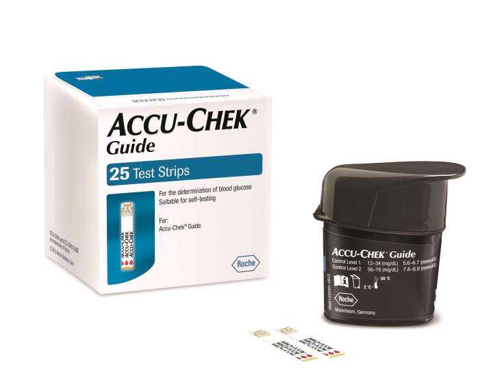 แผ่นตรวจน้ำตาล แอคคิว-เช็ค แอคคิวเช็ค แอคทีฟ / ไกด์ ACCU-CHEK ACCU CHEK ...