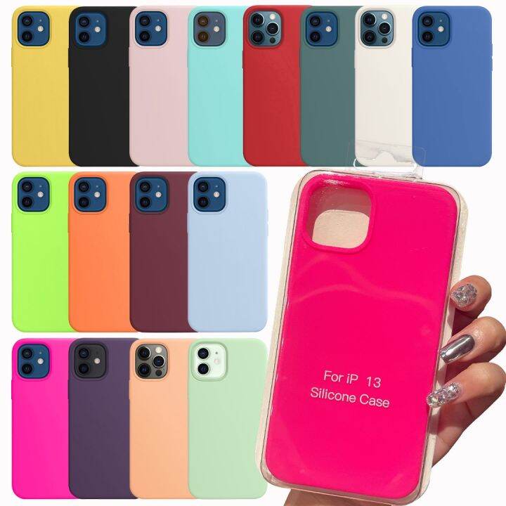 สินค้าใหม่ในสต็อก-หรูหราต้นฉบับซิลิโคนโทรศัพท์-case-สำหรับ-iphone-13-14-11-12-pro-max-อย่างเป็นทางการ-case-สำหรับ-apple-iphone-7-8-plus-x-xr-xs-se-2022ปก