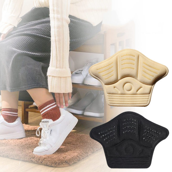 แผ่นรองรองเท้าสติกเกอร์สำหรับใส่รองส้นส้นรองเท้ากีฬาบุนวมป้องกันเบาะปวดส้นเท้า-relief
