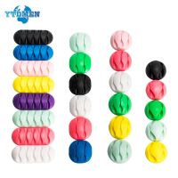 Cable Organizer Management Wire Holder Flexible USB Data Line Winder Tidy Silicone Clips For Mouse Keyboard Earphone Protector Cable Management