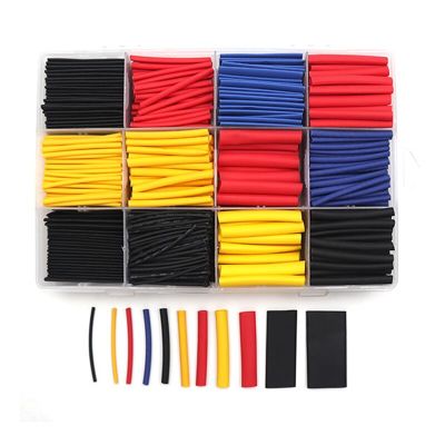 780/328/164/560/530pcs Heat-Shrinkable Tube Heat Shrink Tubing 1mm-14mm Custom Sleeved Cable Electrical Circuitry Parts