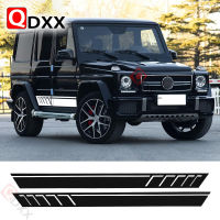 2Pcs รถด้านข้างลายกระโปรง Racing Decal สติกเกอร์สำหรับ Benz G63 G65 W463 G Class AMG- 6สี AMG Performance