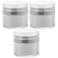 3 Pcs Cosmetics Bottle Travel Containers Vacuum Face Cream Practical Makeup Refillable Lip Balm Sub-packing Jars Creams