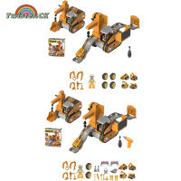 Twisterck ของเล่นจุกรดน้ำแยกส่วนได้พร้อมสว่านไฟฟ้าจุกรดน้ำแยกส่วนได้รถบรรทุกชุดก่อสร้างของเล่นวิศวกรรมยานยนต์แบบทำมือของขวัญสำหรับเด็กหญิงเด็กชาย