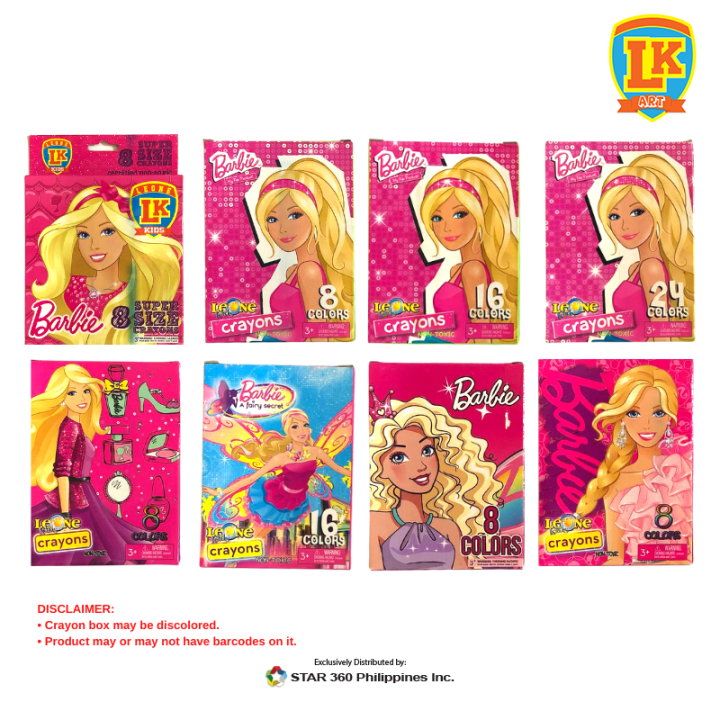 [CLEARANCE SALE] LK Art Barbie Crayons (pack of 12 and 24) | Lazada PH