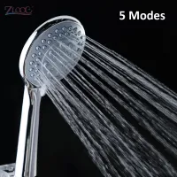 Zloog 5 Modes Bathroom Shower Head Rainfall Handheld Sprinkle Multi-function Bath Shower Nozzle Bathroom Accessories