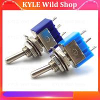 KYLE Wild Shop 5pcs 3 Foot 2 Rocke Toggle Switch MTS102 Toggle Switch ON-ON 120VAC 6A 1/4 Inch Mounting Miniature Shook