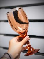 (ขายปลีก 1ใบ) แก้วไวน์ PC Wine Glass Orange 365 ml