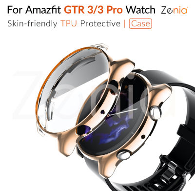 Zenia เคสนาฬิกากันกระแทก,เคส TPU ป้องกันนาฬิกากีฬาอัจฉริยะสำหรับ Amazfit GTR 3 Pro GTR3มีให้เลือกหลายสี