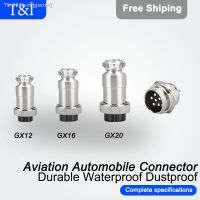 ►❀ஐ 5/10/100Sets GX12 GX16 GX20-2/3/4/5/6/7/8/9/10/12/14P Aviation Male Female Docking Fixed Plug Socket Round Waterproof Connector