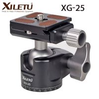 XILETU หัวบอลขาตั้งกล้องวิดีโอพาโนรามา XG-25 360 ° หัวบอลแบบถอดเร็วมาพร้อมกับหัวบอลแบบอะลูมินัมอัลลอยพร้อมสกรู1/4ตัว