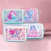 【CW】 Cases Kawaii Quicksand PencilCase Estuche Piornik Estojo Escolar Material Trousse Astuccio Scolaire