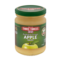 ทรีทรีส์ แอปเปิ้ลซอส 250 กรัม - Apple Sauce 250g Apfelmus Three Threes brand