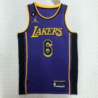 Mens Los Angeles Lakers 2022NBA LeBron James Jersey Purplr Basketball Player Jersey