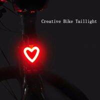 Bike Taillights Bicycle Rear Light COB LED bicycle light Bone/Heart/Round Shape USB Rechargeable Creative Taillights