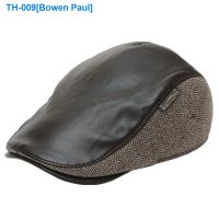 ♗㍿ Middle-aged and old wool warm beret winter earmuffs male money to protect the neck cap hat dad grandpa in northeast China