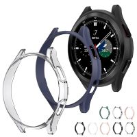 SAINTPAULON 44มม. โปร่งใส บางเฉียบ สำหรับ Galaxy Watch 4 ป้องกัน อุปกรณ์เสริมนาฬิกาอัจฉริยะ เปลือกป้องกัน ตัวป้องกันนาฬิกาอัจฉริยะ ฝาครอบป้องกัน สำหรับ Samsung Galaxy Watch 4 Case ฝาครอบกรอบนาฬิกา