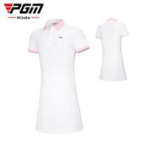 PGM Golf Girls Dress Summer Short Sleeve Dress Golf Outfits Girl QZ092