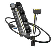 PCIE Riser รุ่น 009S Plus 1X to 16X ของแท้ เหมาะสำหรับ Graphic Card Extender Express Adapter USB 3.0 Cable GPU Riser