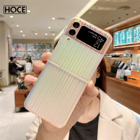 เคสเนื้อแมทท์กันกระแทกสำหรับ Samsung Galaxy Z Z Flip 3 4เคสแฟชั่นสีสันสดใสเปลี่ยนสีได้เคสโทรศัพท์กิ้งก่าสำหรับ Samsung Z พลิก3 4 4 5กรัม