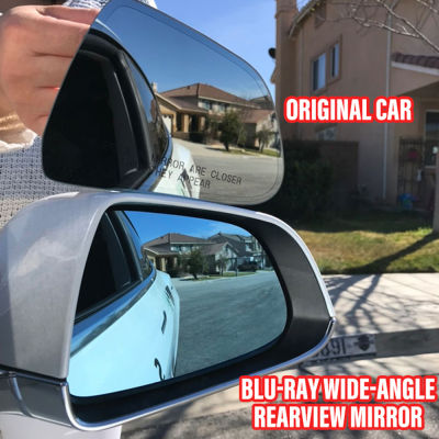 1 Pair Side Rearview Mirror Blue Glass Lens For Tesla Model 3 Wide Angle View Anti Glare Door Mirror Wing Model Y 2016-