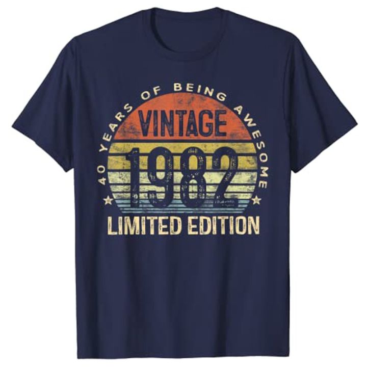 40-year-old-gifts-vintage-1982-limited-edition-40th-birthday-tshirt-best-seller-100-cotton-gildan