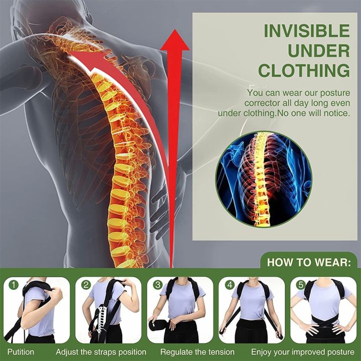 metal-back-brace-posture-corrector-spinal-brace-support-recover-humpback-correction-neck-shoulder-back-support-pain-relief