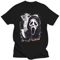 Mens Large T-shirt Film Scream Tshirt Men Horror Movie Scream Clothing Men Printed T Shirts Classic Cotton 4XL/5XL/6XL
