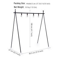 2021Naturehike Chen Yi Camping Hanging Rack Aluminum Alloy Cookware Tripod Rack Portable Outdoor Tools Tourism Camping Equipment