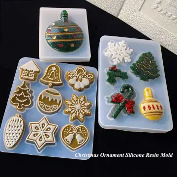 6pcs Silicone Christmas Snowflake Mold Pendant Jewelry Making Epoxy Resin  Mould