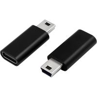 USB C to Mini USB 2.0 Adapter Type C Female to Mini USB Male Convert Adapter for GoPro MP3 Players Dash Cam