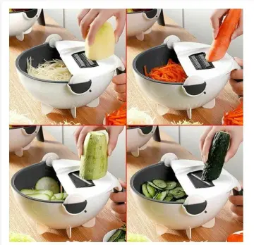 9pcs Multifunctional Vegetable Cutter & Slicer, Including Manual