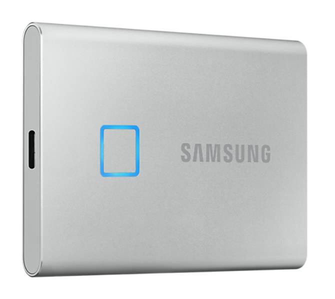 samsung-ssd-t7-touch-portable-1tb-sliver-ฮาร์ดดิสก์พกพา-สีเงิน-ของแท้-ประกันศูนย์-3ปี