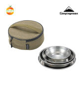 Bộ bát chén đĩa inox Campingmoon S395-1S 4 món