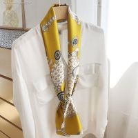 South Korea fashion temperament joker long silk scarves female small strip during the spring and autumn suit decorate scarf tied bags