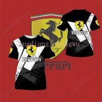 f errari. T-shirts 3D printing tshirt mens clothing oversized Jersey round neck short sleeve top