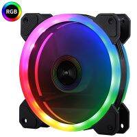 【✲High Quality✲】 tu884140474 Great Wall เคสคอมพิวเตอร์ติดผนังพัดลม Rgb 120มิลลิเมตรไฟ Led ปรับได้12โวลต์พร้อมรีโมทคอนโทรล Rf พัดลมระบายความร้อนด้วย Rgb Casing Pc พัดลมทำความเย็น