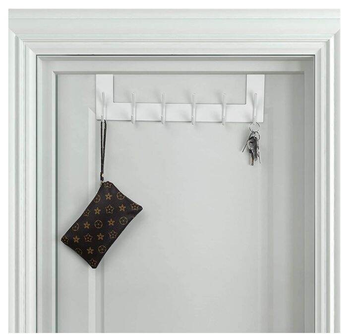 yf-dseap-over-the-door-hook-hanger-6-hooks-coat-rack-for-clothes-hat-towel-white