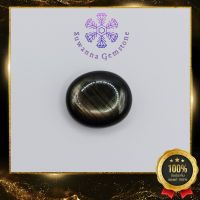 3.88 ct. พลอยสตาร์ดำ บางกะจะ (Natural Black Star Sapphire) มีเหลือบเป็นขาเมื่อโดนแสงไฟ หรือแสงแดด เป็นพลอยที่มีเอกลักษณ์ น่าสะสม การันตีพลอยแท้ 100